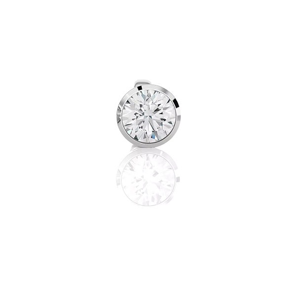 Glynn Natural Bezel Set  Diamond Earrings