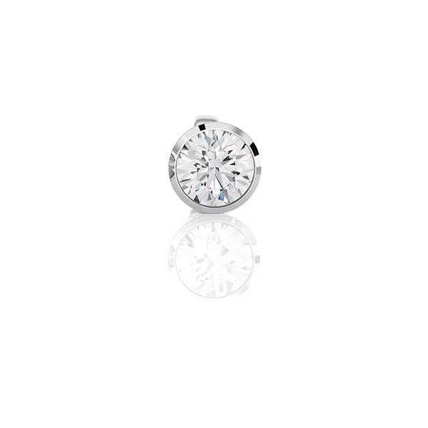 0.15-1.50 carat Bazel Setting Natural And Lab Created Men's Single Earring