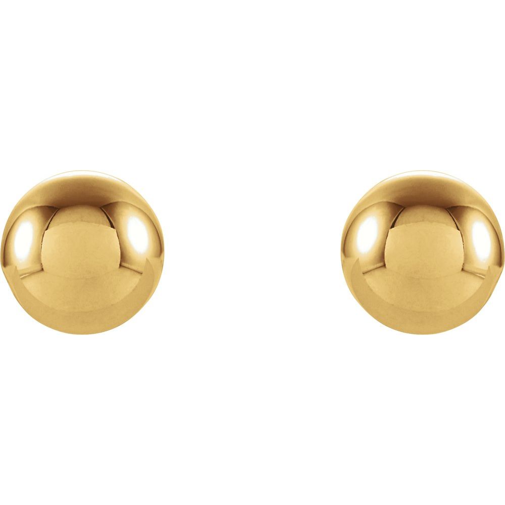 Round Cut Delta Traditional Earrings in 18K White Gold