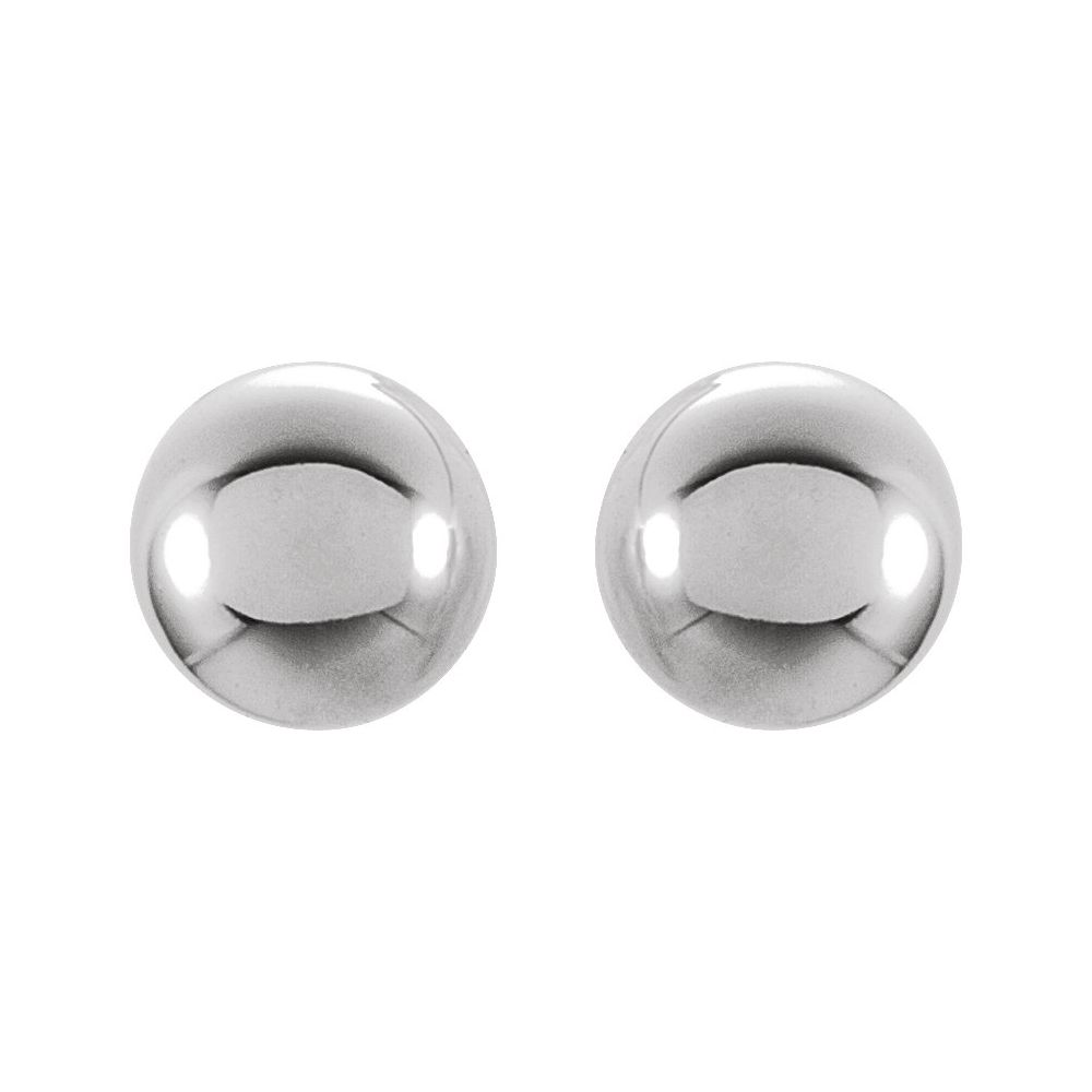 4 mm Ball Stud Earrings Available in 9k,14k,18k,silver And Platinum