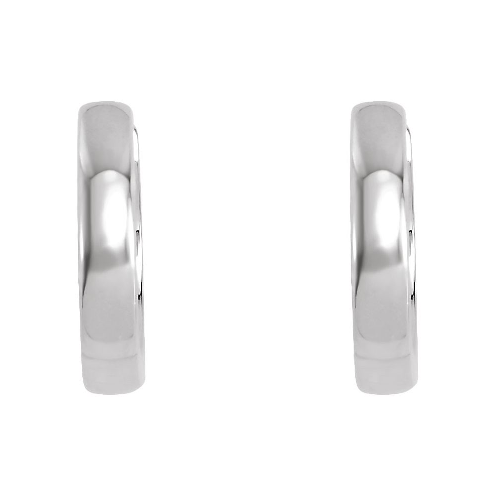 Round Cut Daliah Traditional Earrings in 18K White Gold