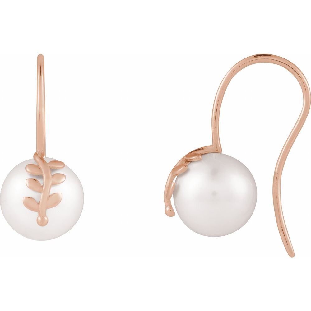 Biserka Pearl  Diamond Earrings