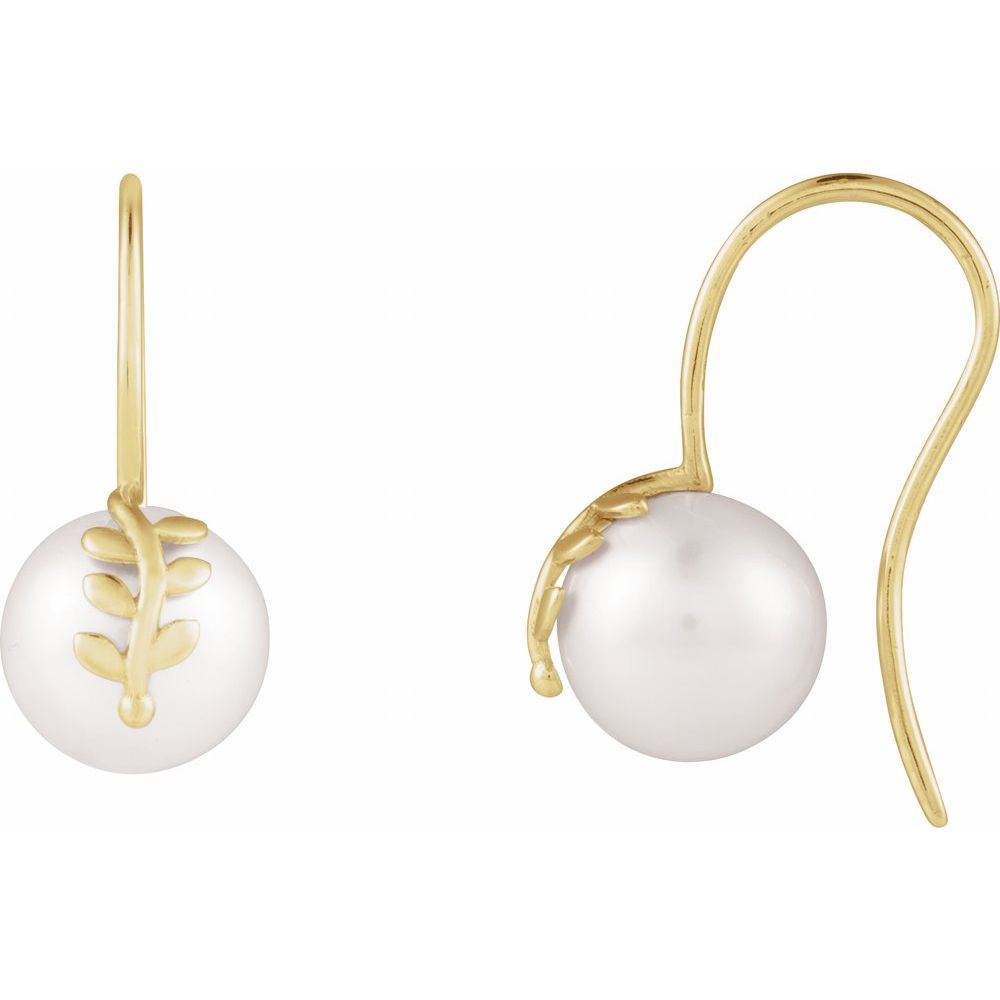 Biserka Pearl  Diamond Earrings