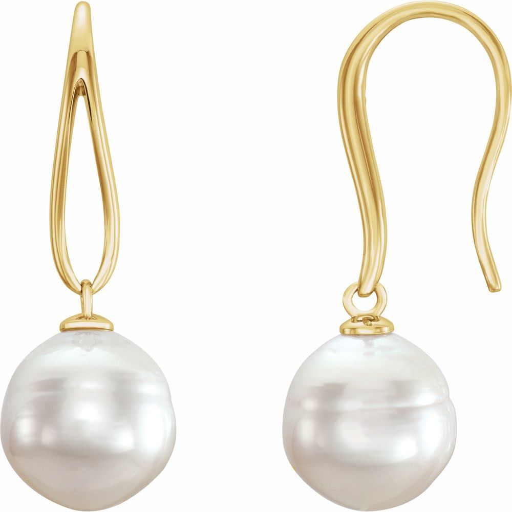 Bathilde Pearl  Diamond Earrings