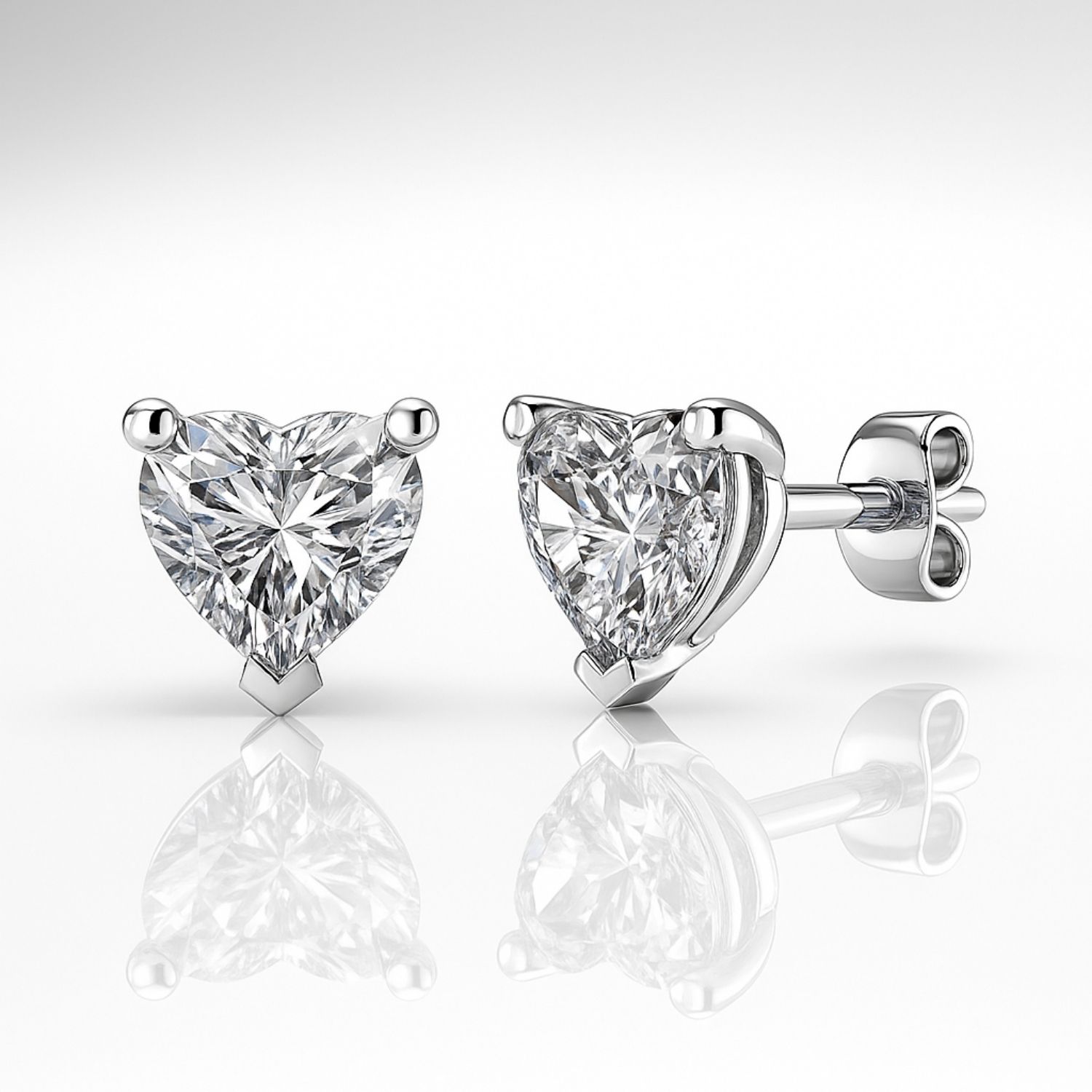 Julieta Lab Grown 3 Prong Studs Diamond Earrings