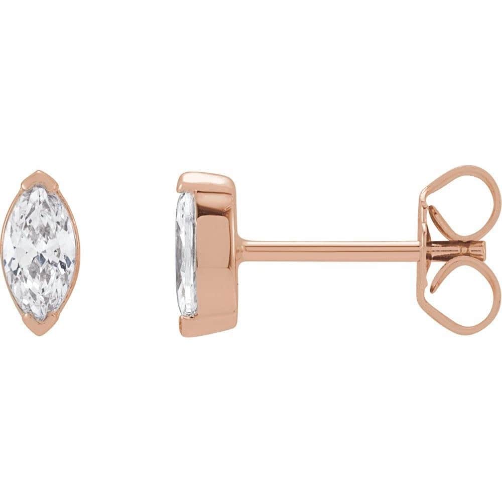 0.2 Ct Lab-Created Marquise Cut Johana  Studs Diamond Earrings in Silver 925