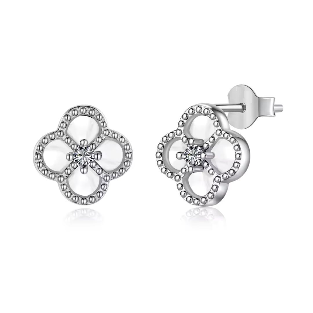 Jaelyn Natural 4 Prong  Diamond Earrings