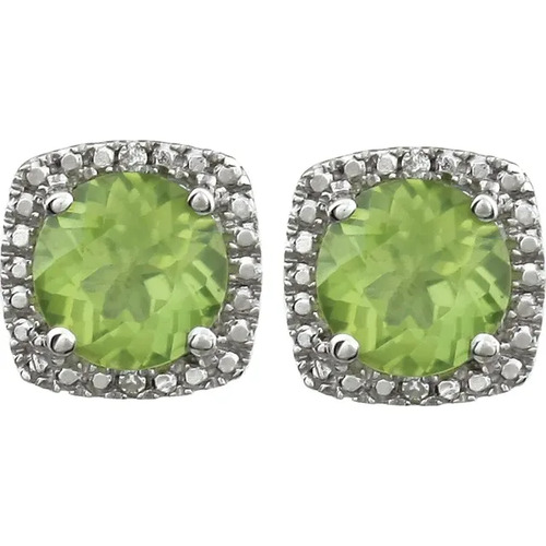 Aliyah Peridot  Diamond Earrings