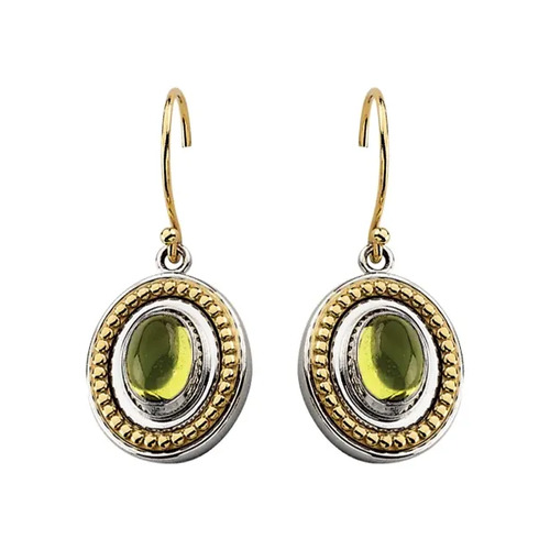 1.9 Ct Peridot Oval Cut Alyssa  in 9K White Gold