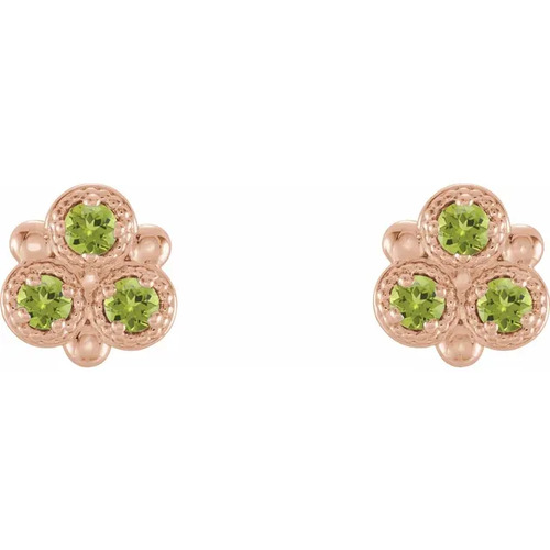 Aelis Peridot  Diamond Earrings