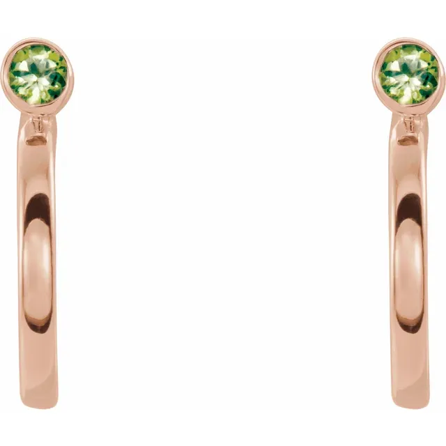 Achlys Peridot  Diamond Earrings