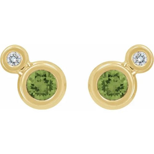 Gem Peridot Bezel Set 