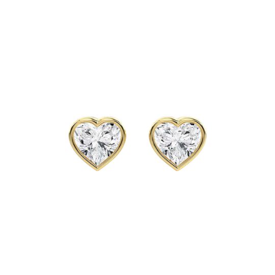 Leeza Natural Bezel Set Diamond Earrings