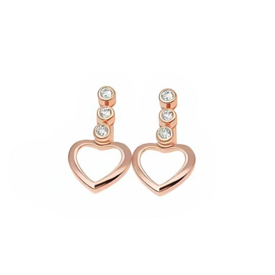 Zeona Natural Bezel Set Diamond Earrings