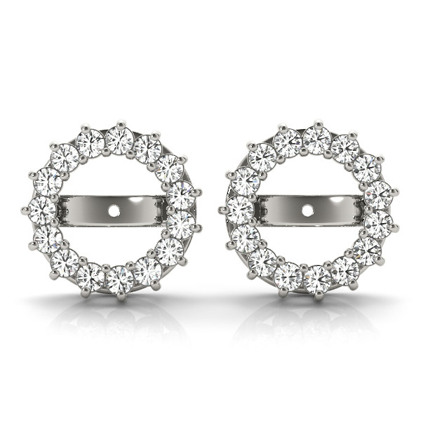Codie Lab Grown Silver Ear Jackets & Climbers Diamond Earrings