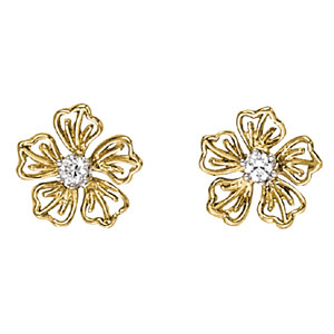 Kiaria Natural Prong Set  Diamond Earrings