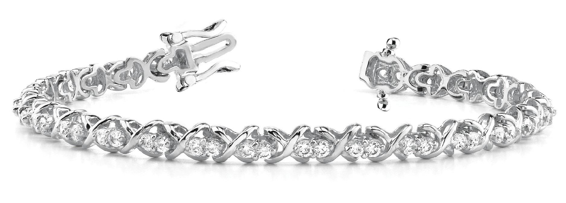 Sharlotte 1.25 - 4.00 Carat Natural XO  Diamond Bracelet