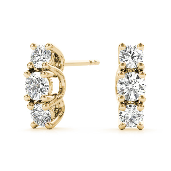 Fruma Natural Diamond Earrings