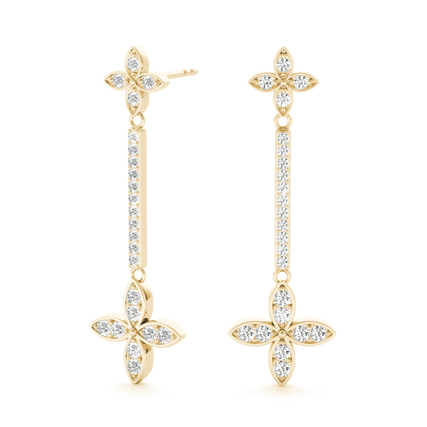 Benjamin Lab-Created Prong Set Diamond Earrings