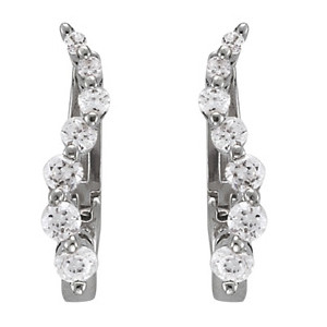 Fulki 0.12 - 0.37 Carat Natural  Diamond Earrings