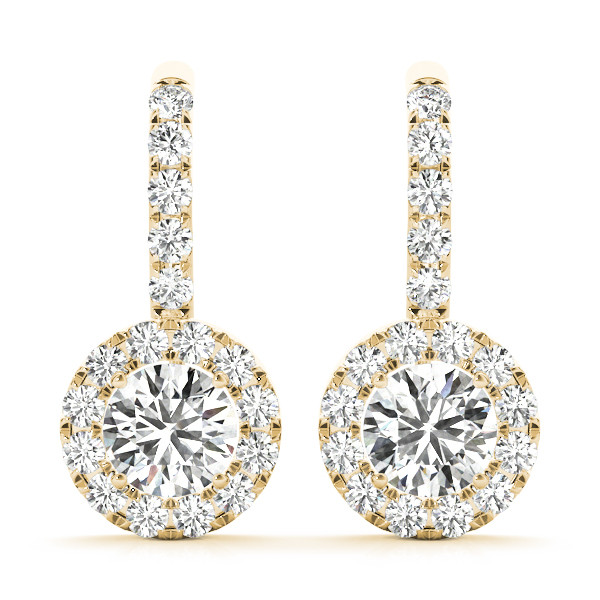 0.12 Ct Lab-Created Round Cut Eniko Diamond Hoop Earrings in Silver 925