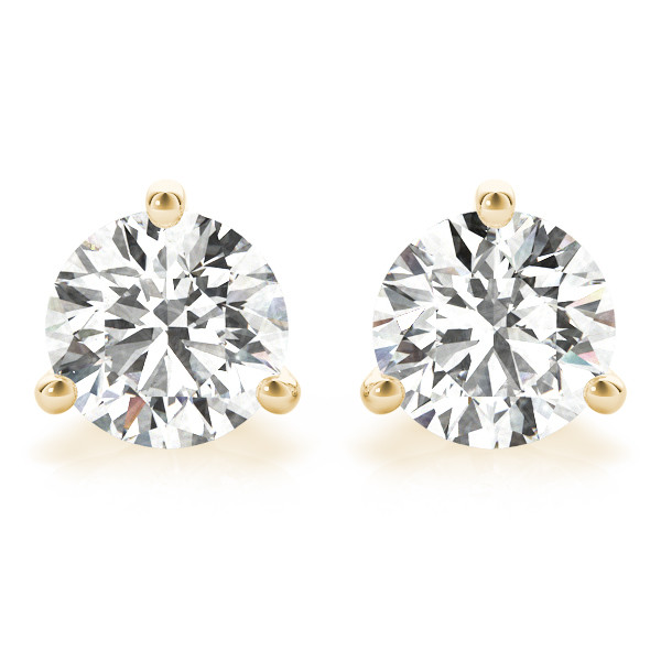 0.1 Ct Lab-Created Diamond Round Cut Elivia Studs Earrings in Silver 925