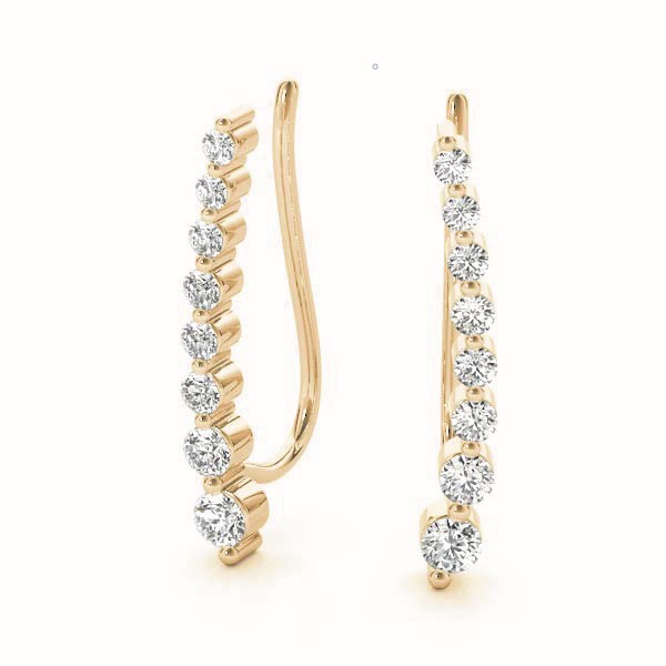 Belle Natural Prong Set  Diamond Earrings