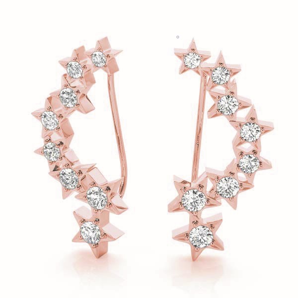 Dean Natural Prong Set  Diamond Earrings