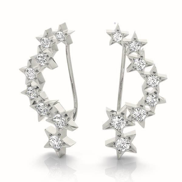Dean Natural Prong Set  Diamond Earrings
