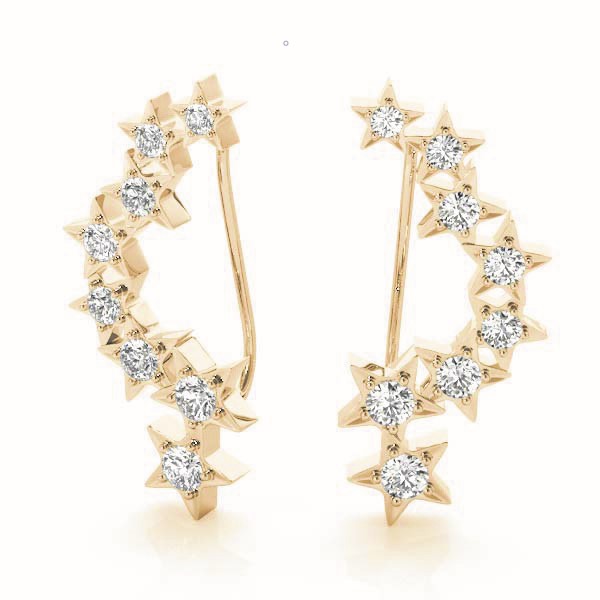 Dean Natural Prong Set  Diamond Earrings