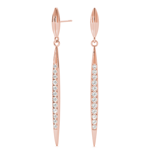 Peter Lab-Created Pave Set  Diamond Earrings