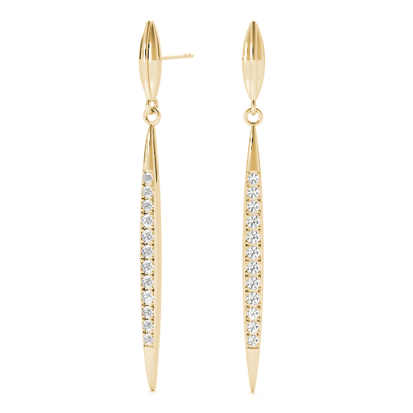Peter Lab-Created Pave Set  Diamond Earrings