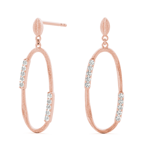 Daniel Natural Prong Set  Diamond Earrings