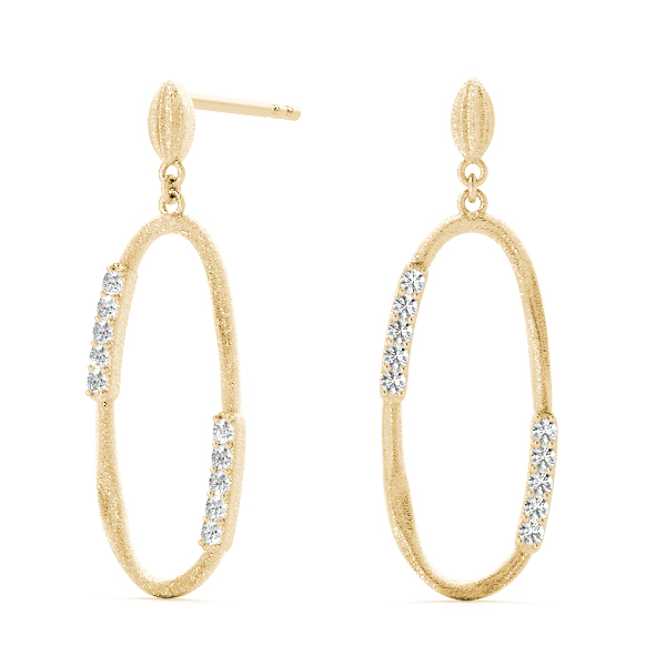 Daniel Natural Prong Set  Diamond Earrings