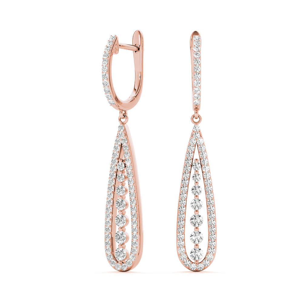 Skylar Lab-Created Prong Setting  Diamond Earrings