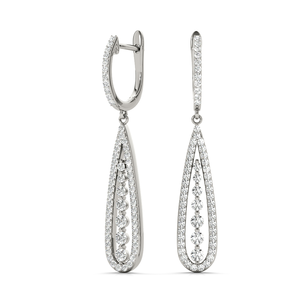 Skylar Lab-Created Prong Setting  Diamond Earrings