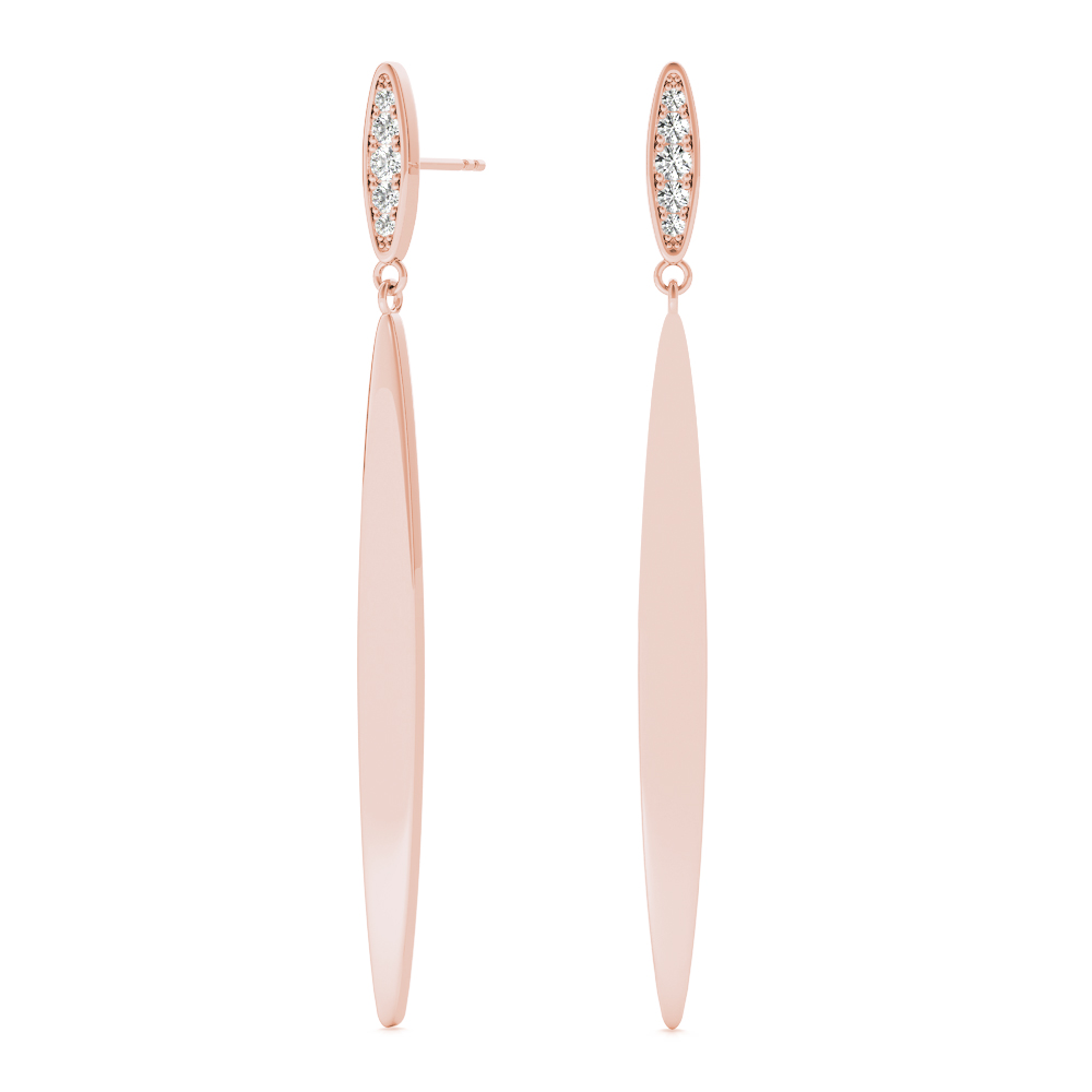 Arden Natural Bezel Set Diamond Earrings