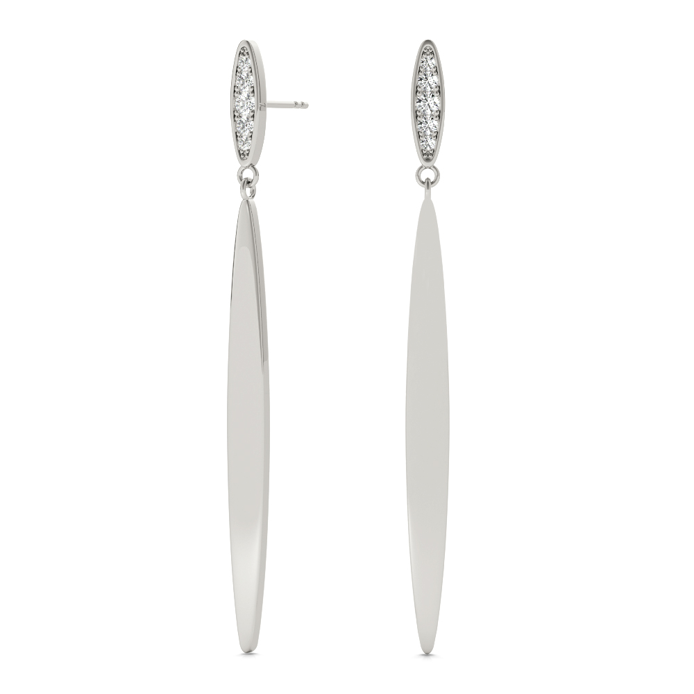 Arden Natural Bezel Set Diamond Earrings