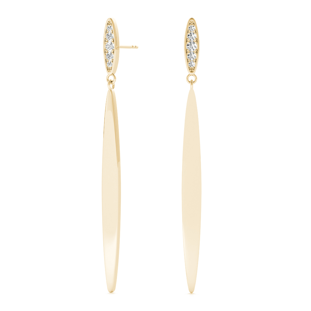 Arden Natural Bezel Set Diamond Earrings