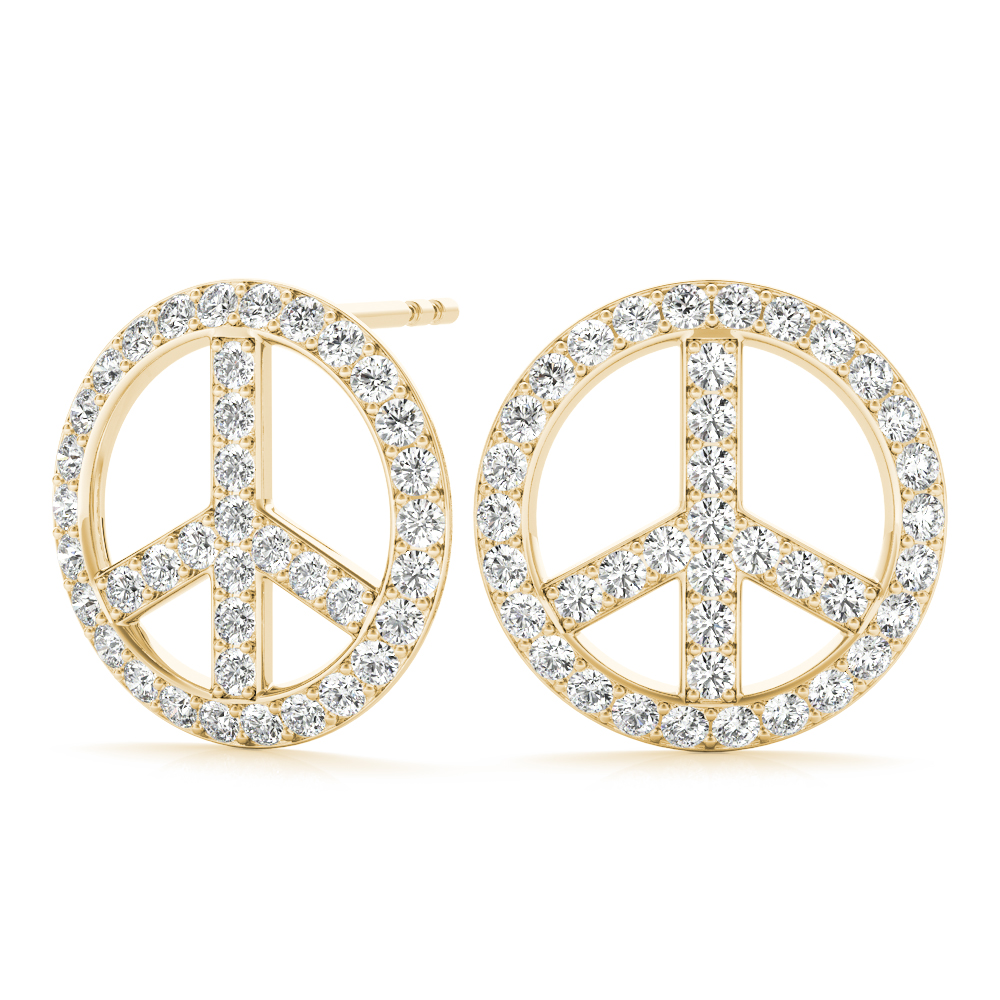 Oliver Natural Pave Set  Diamond Earrings