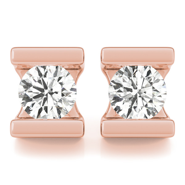 0.2 Ct Lab-Created Diamond Round Cut  Enya Studs Earrings in Silver 925