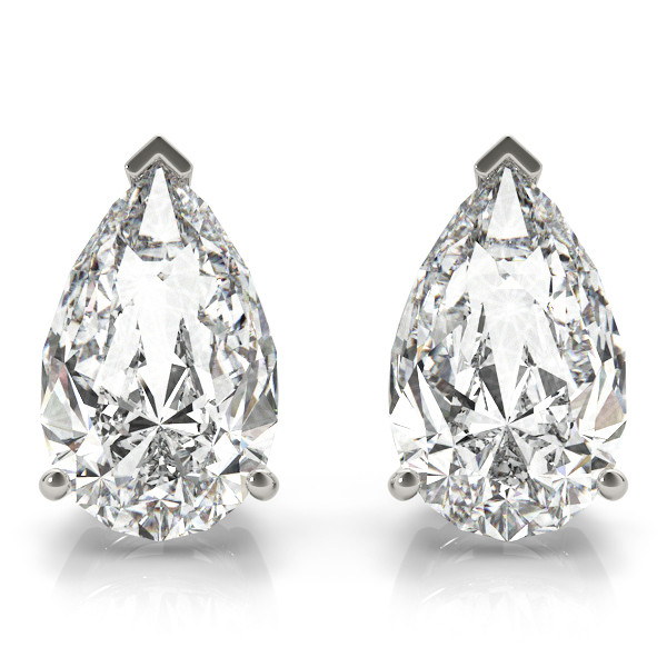 0.2 Ct Lab-Created Diamond Pear Cut Eda Studs Earrings in Silver 925