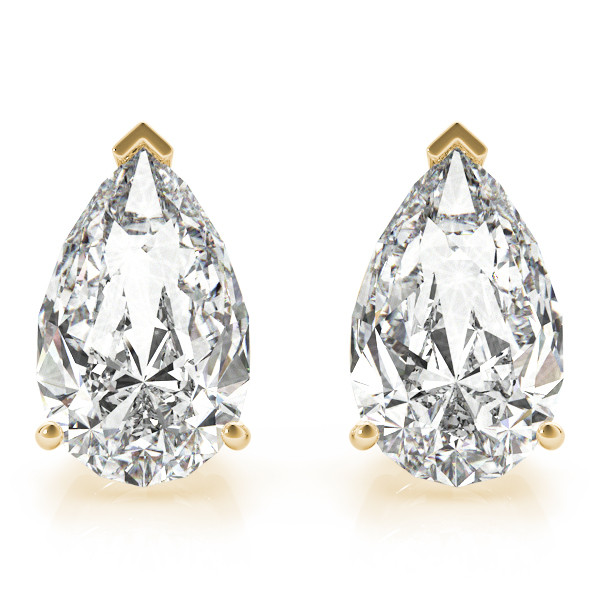 0.2 Ct Lab-Created Diamond Pear Cut Eda Studs Earrings in Silver 925
