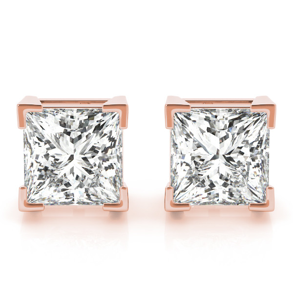 0.2 Ct Lab-Created Diamond Cushion Cut  Elize Studs Earrings in Silver 925