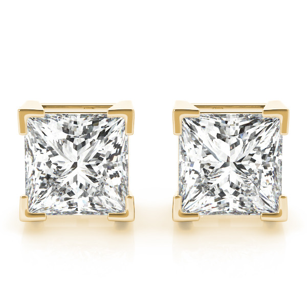 0.2 Ct Lab-Created Diamond Cushion Cut  Elize Studs Earrings in Silver 925