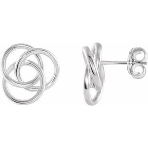 Danijah Traditional Earrings in 9K White Gold
