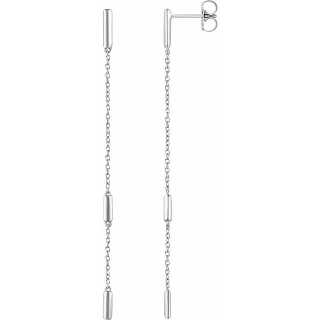 Dajah Traditional Earrings in 9K White Gold