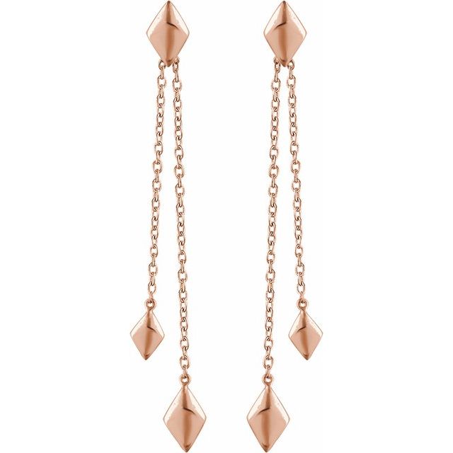 Dacia Traditional Earrings in 9K White Gold