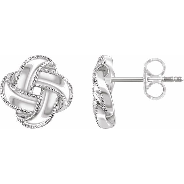 Deeksha Traditional Earrings in 9K White Gold