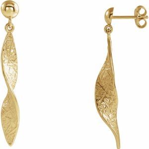 Doga Traditional Earrings in 9K White Gold